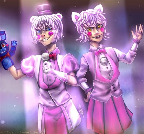 cute funtime foxy|human funtime freddy and foxy.